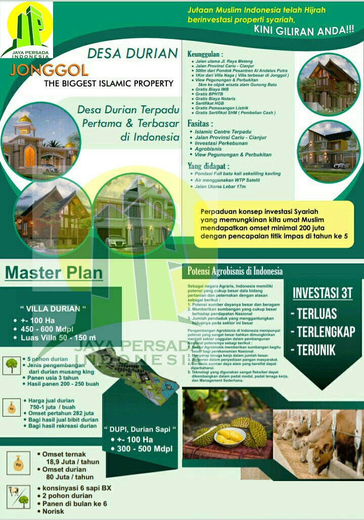 KAVLING PRODUKTIF DESA DURIAN JONGGOL kavling Emerald