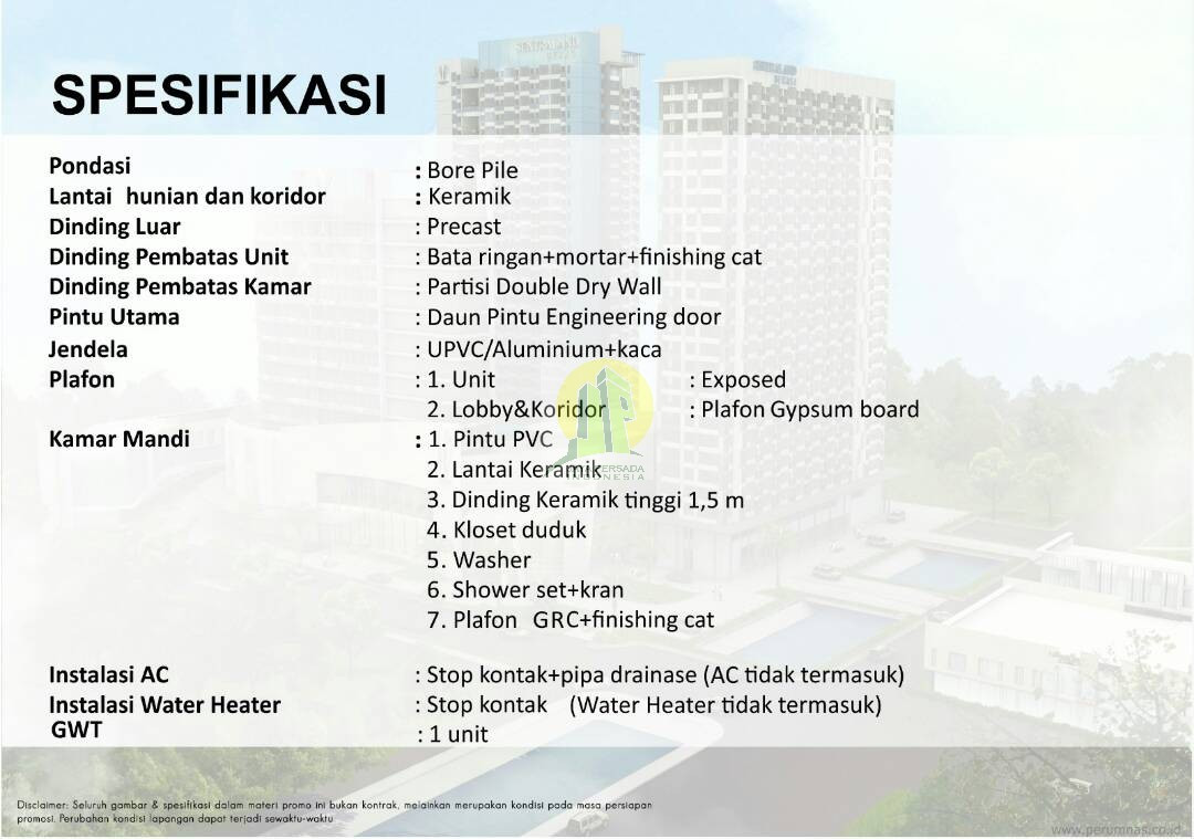 Apartemen Eksklusif Terintegrasi di Kota Bekasi
