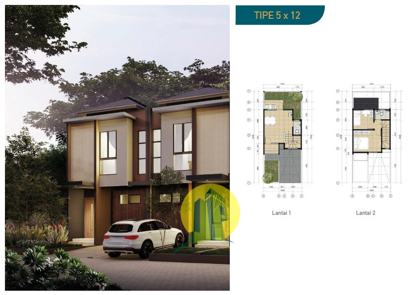 RUMAH EKSKLUSIF NUANSA MODERN JEPANG DI SERANG SEION Tipe 60