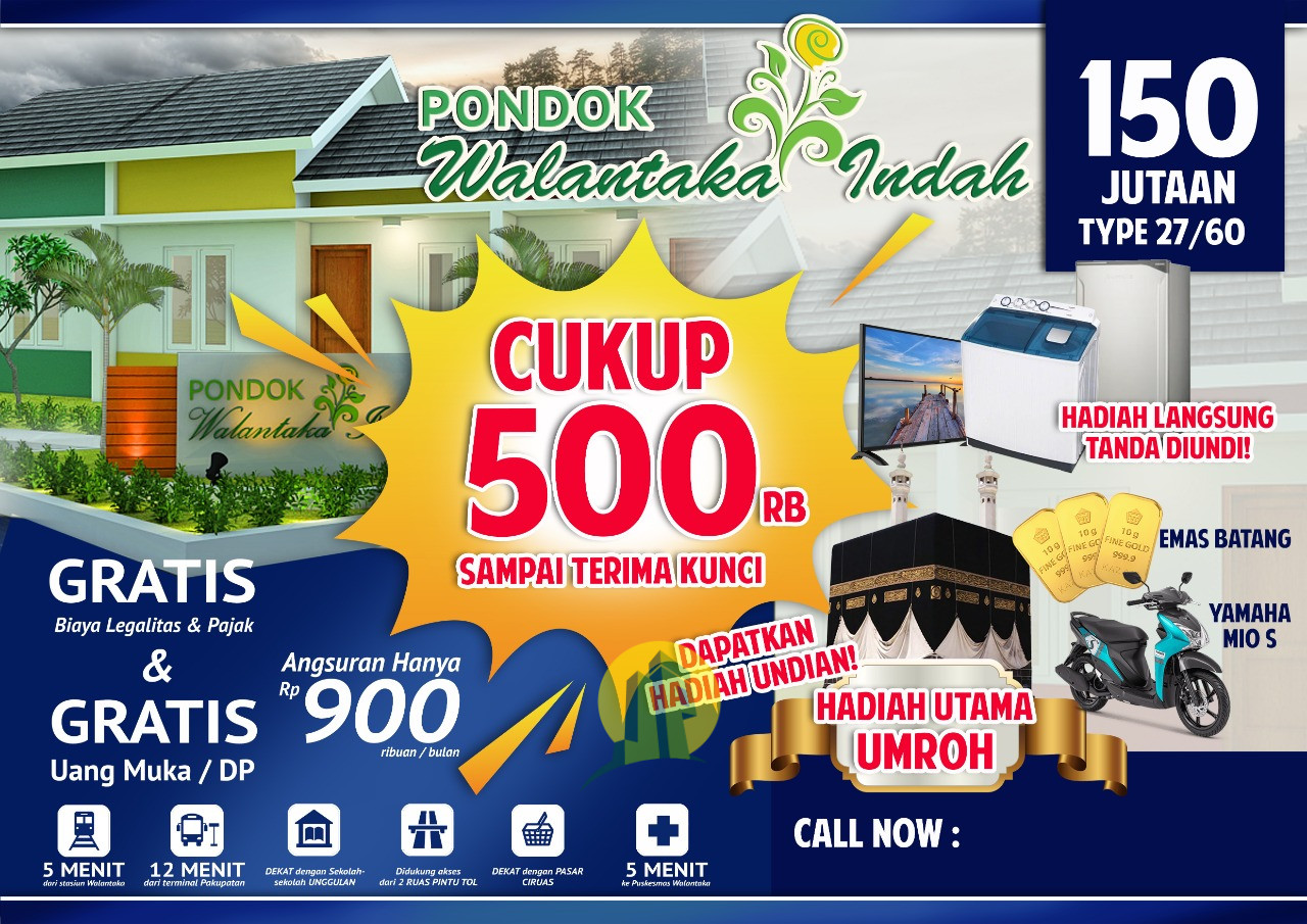 Rumah Subsidi Asri di Walantaka Serang Banten
