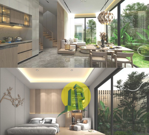 Rumah Milenial Dengan Panorama Golf at Sawangan,Depok - the courtyard