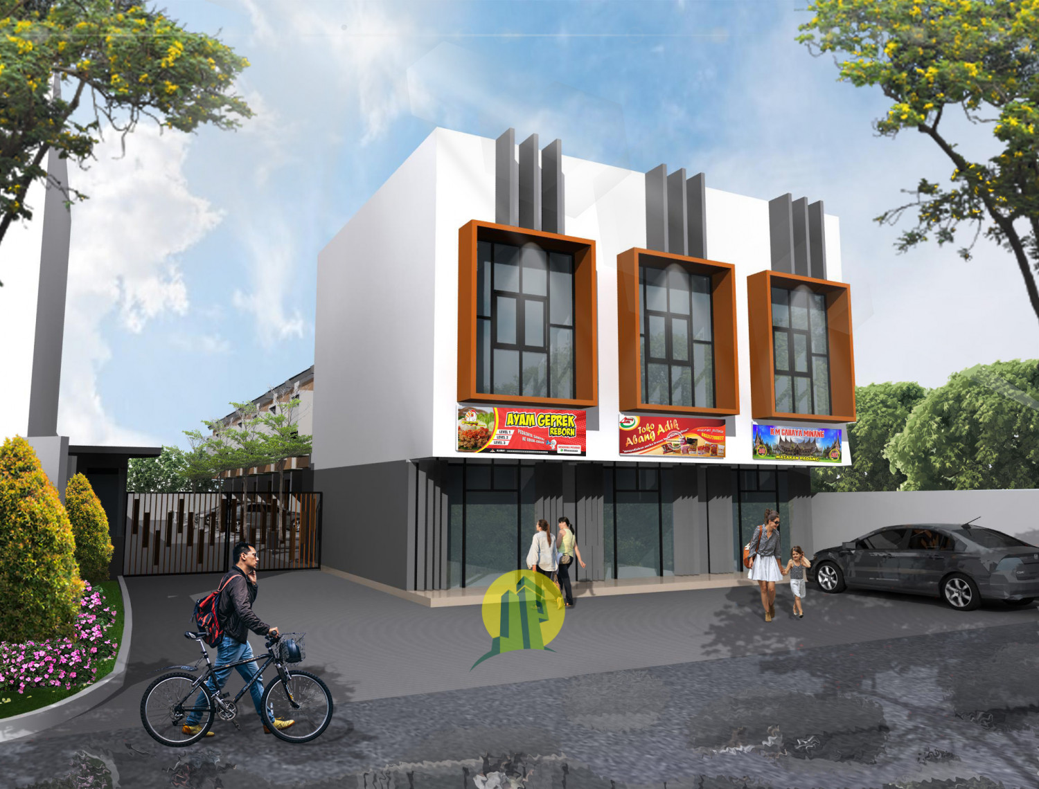 rumah 2 lantai layak usaha